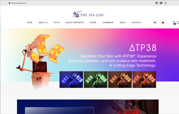 Singapore Website Design - The Spa-Lon